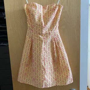 Lilly Pulitzer Strapless Eyelet Dress
